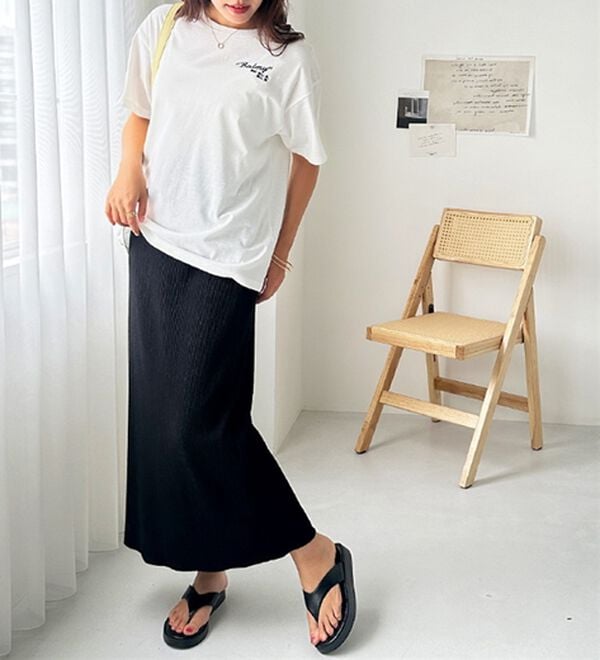 GeeRA（ジーラ）の「セルフカット美脚魅せタイトスカート（ロングスカート）」｜詳細画像