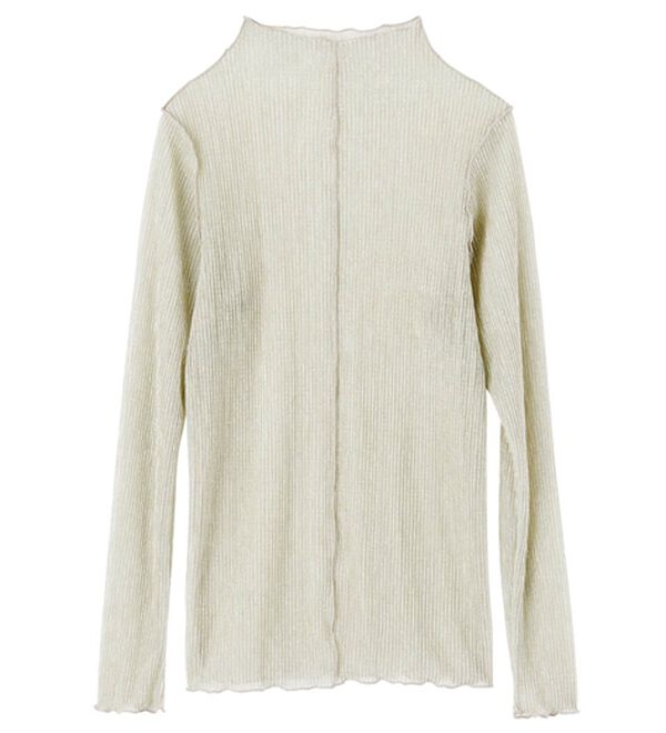 RANAN（ラナン）の「前後2wayラメプリーツハイネックプルオーバー（カットソー）」｜詳細画像