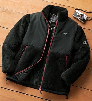 「＜ダンロップ・リファインド＞エアロゲル断熱３層ジャケット（メンズジャケット）」｜ブラック