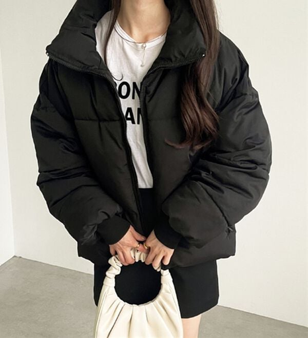 GeeRA（ジーラ）の「スタンドカラーフェイクダウンジャケット（ダウンコート・ジャケット・ベスト）」｜詳細画像