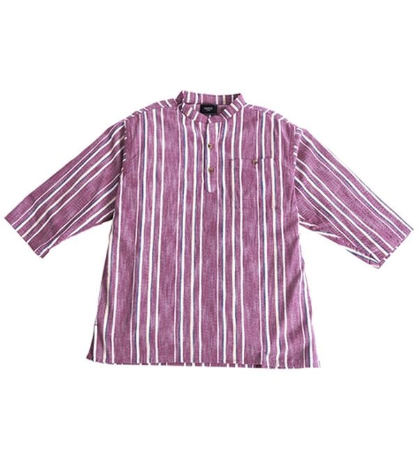 「ざっくり木綿のゆったりリラックスシャツ（メンズシャツ）」｜詳細画像