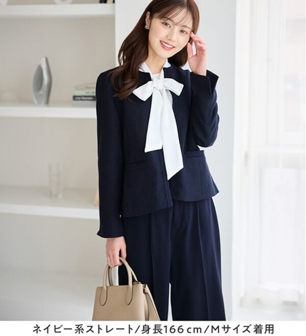 alotta（アロッタ）の「【選べるパンツ】洗える！３点セット着回し力抜群スーツ（その他スーツ）」｜詳細画像