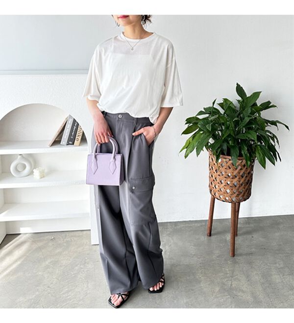 GeeRA（ジーラ）の「プリントチュニックＴシャツ（カットソー）」｜詳細画像