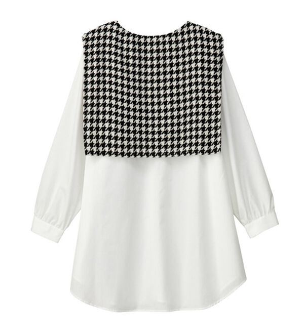 GeeRA（ジーラ）の「ツイード切替ブラウス（ブラウス）」｜詳細画像