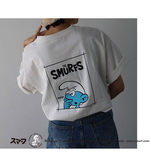 GeeRA（ジーラ）の「【スマーフ】コラボプリントＴシャツ（カットソー）」｜詳細画像