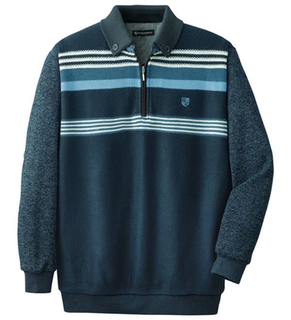 「＜ニコル　モリソン＞ハイブリッド上品トレーナー（メンズトレーナー）」｜ネイビー