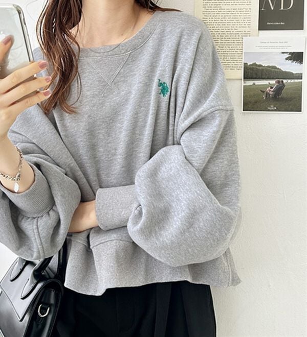 GeeRA（ジーラ）の「【Ｕ．Ｓ．ＰＯＬＯ　ＡＳＳＮ】ショートスウェット（トレーナー・スウェット）」｜詳細画像