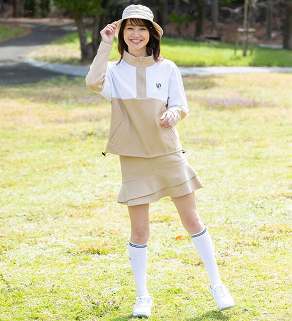 BELLUNA（ベルーナ）の「【三枝こころコラボ】ロゴ使いフレアースカート（ミニスカート）」｜詳細画像