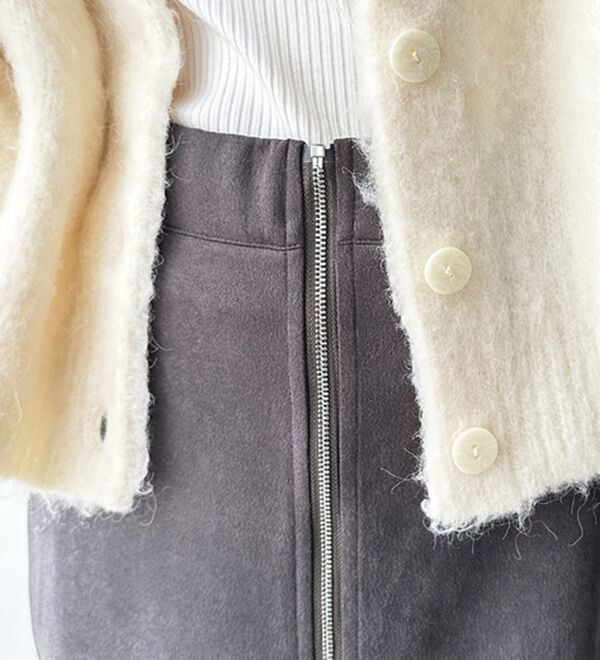 GeeRA（ジーラ）の「オープンファスナーストレートスカート（ロングスカート）」｜詳細画像