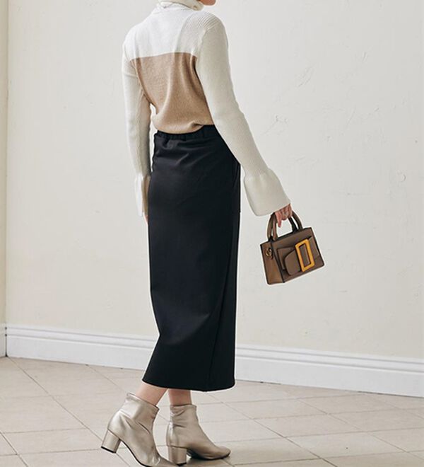 RANAN（ラナン）の「＜ムースタッチ＞洗える！バイカラータートルリブニット（ニット・セーター）」｜詳細画像