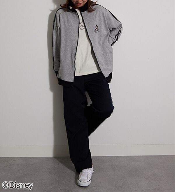 BELLUNA（ベルーナ）の「＜Ｄｉｓｎｅｙ＞【ミッキー＆ミニー】裏毛トラックジャケット（ブルゾン）」｜詳細画像