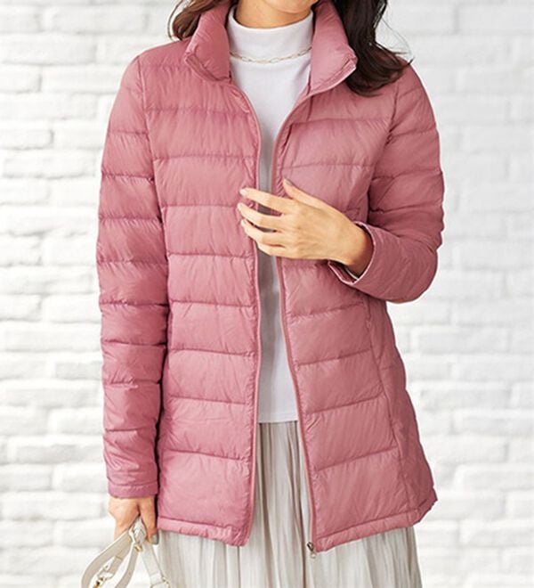 BELLUNA（ベルーナ）の「洗える！軽量ダウンスタンド衿ジャケット（ポーチ付）（ダウンコート・ジャケット・ベスト）」｜詳細画像