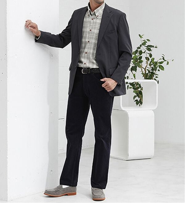 「＜バイロフト（Ｒ）＞カシミヤタッチネルシャツ（メンズシャツ）」｜詳細画像