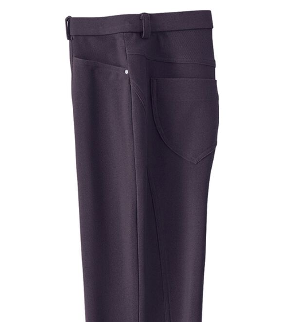BELLUNA（ベルーナ）の「すっきり伸びる！ハイテンション美脚パンツ　ストレート（フルレングスパンツ）」｜ロイヤルパープル