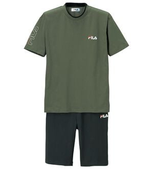 「＜フィラ＞綿１００％吸汗速乾ルームウェア（メンズルームウェア）」｜カーキセット