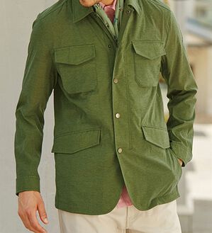 「＜コムルヴァン・オム＞ミリタリーライトジャケット（メンズジャケット）」｜詳細画像