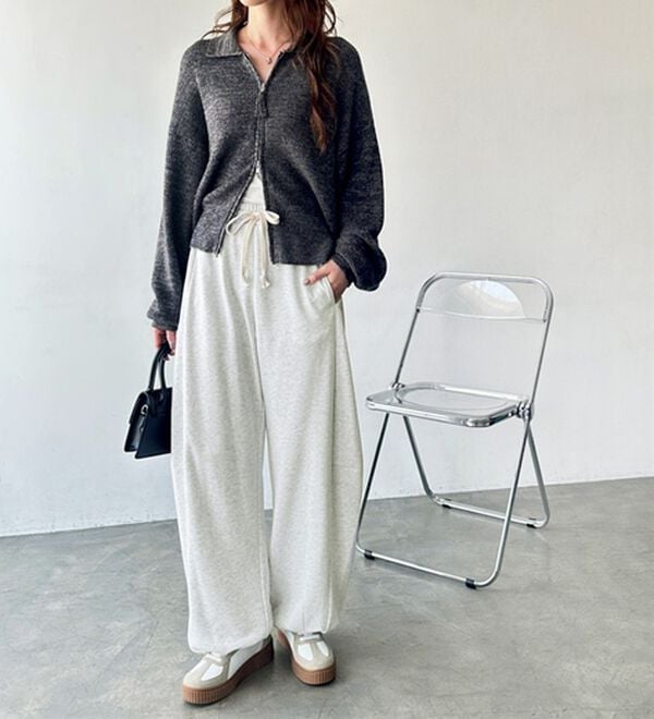 GeeRA（ジーラ）の「２ＷＡＹカーブスウェットパンツ（フルレングスパンツ）」｜詳細画像