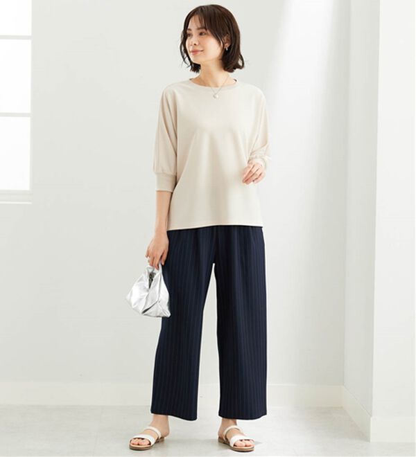 BELLUNA（ベルーナ）の「リブ切替ドルマンデザインプルオーバー（カットソー）」｜詳細画像