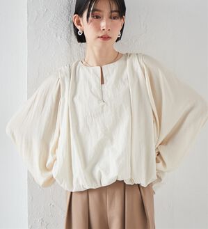 RANAN（ラナン）の「2WAYギャザーバルーンブラウス（ブラウス）」｜詳細画像