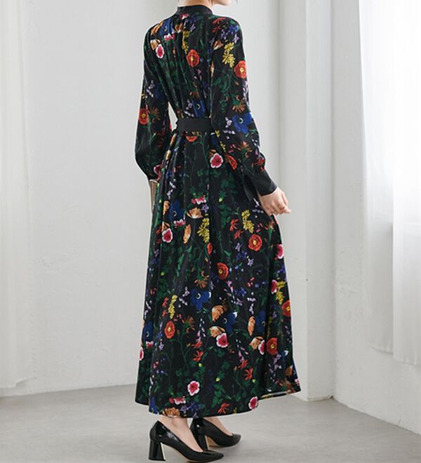 RANAN（ラナン）の「配色ボタニカルシャツワンピース（シャツワンピース）」｜詳細画像