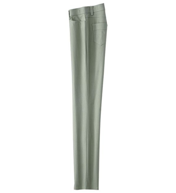 BELLUNA（ベルーナ）の「冷感ストレッチ美脚シルエットパンツ（フルレングスパンツ）」｜オリーブ