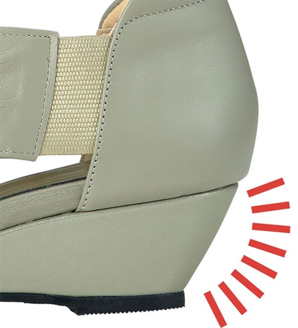 ルフラン（ルフラン）の「ラシーナコンフォート　４Ｅ牛革クロスサンダル（サンダル・ミュール）」｜詳細画像