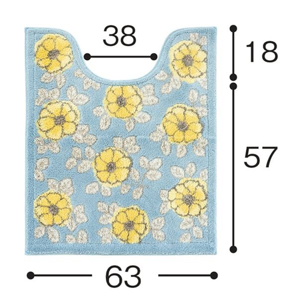 「ウィルトン織トイレマットシリーズ『フローリア』（トイレマット）」｜詳細画像