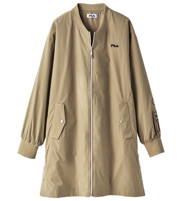 BELLUNA（ベルーナ）の「＜ＦＩＬＡ＞リブ使いはっ水ロングブルゾン（ブルゾン）」｜詳細画像