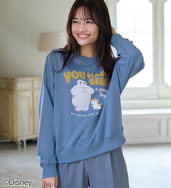BELLUNA（ベルーナ）の「＜Ｄｉｓｎｅｙ＞【ベイマックス】部分発泡プリント裏毛ゆったりトレーナー（トレーナー・スウェット）」｜詳細画像