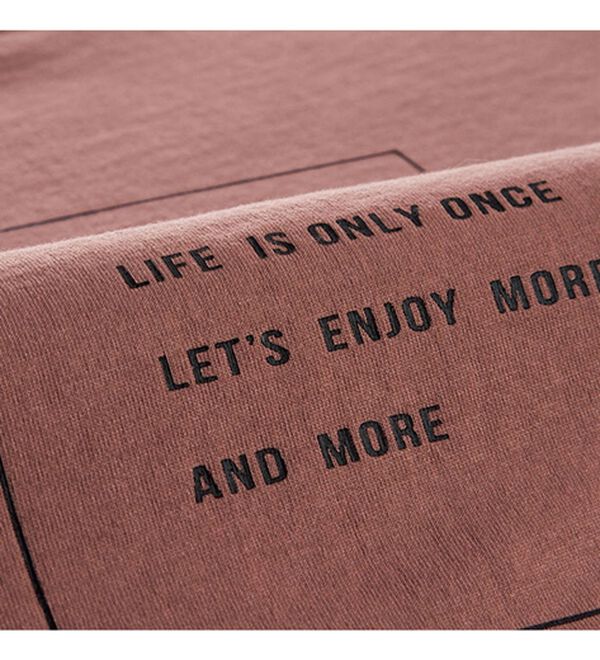 BELLUNA（ベルーナ）の「キレイ見え綿１００％素材ロゴプルオーバー（カットソー）」｜詳細画像