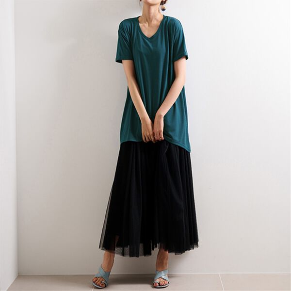 RANAN（ラナン）の「【新色追加・動画】ひんやり！レディゆるシルエットＴシャツ（カットソー）」｜詳細画像