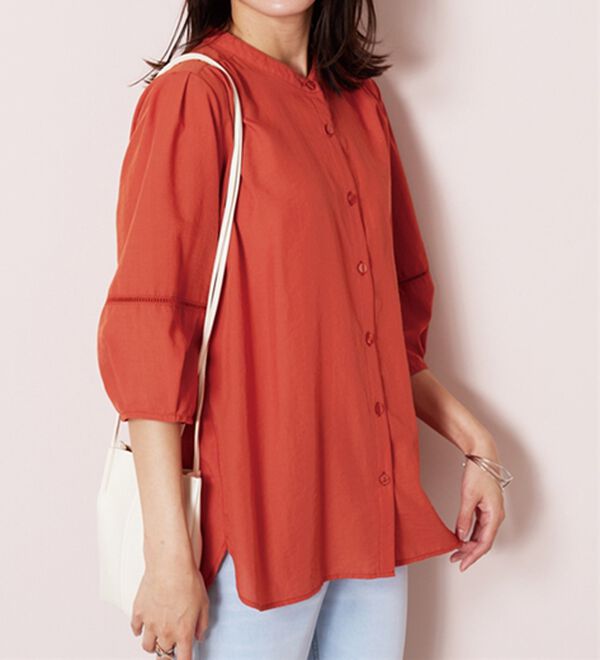 BELLUNA（ベルーナ）の「エアリービンテージ素材レース使いブラウス（ブラウス）」｜詳細画像