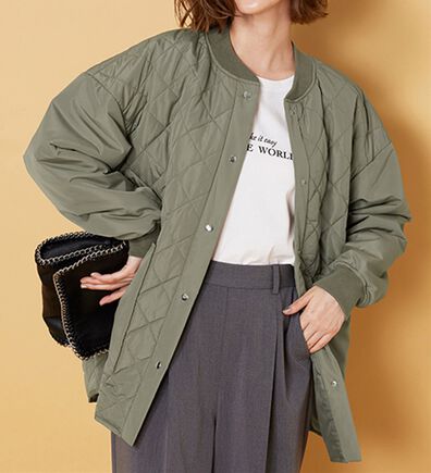 BELLUNA（ベルーナ）の「軽い着心地！ビッグポケット付キルトコート（ハーフコート）」