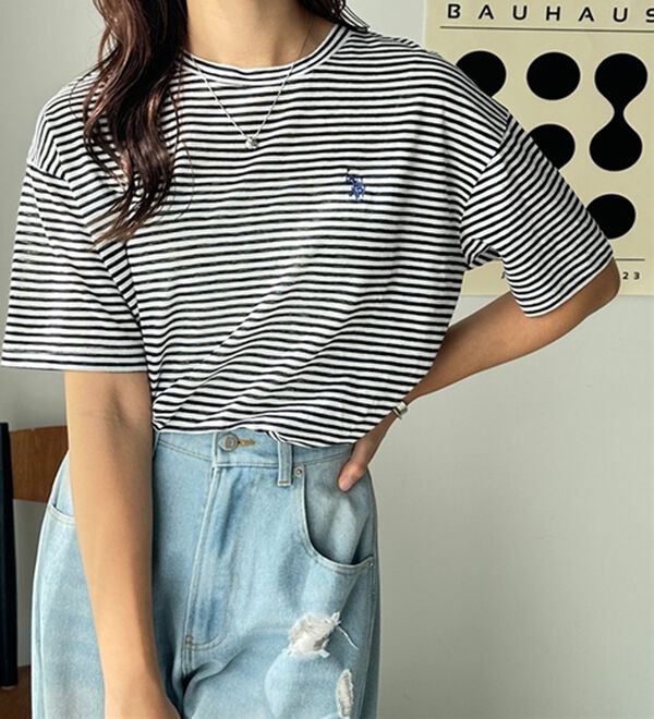 GeeRA（ジーラ）の「【Ｕ．Ｓ．　ＰＯＬＯ　ＡＳＳＮ．】スラブシアーTシャツ（Tシャツ）」｜詳細画像