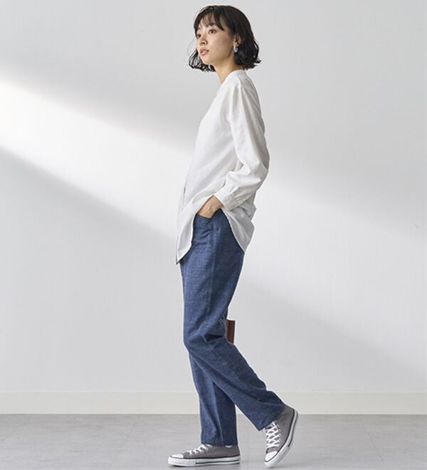 BELLUNA（ベルーナ）の「綿１００％やわらかゆるパンツ（フルレングスパンツ）」｜詳細画像