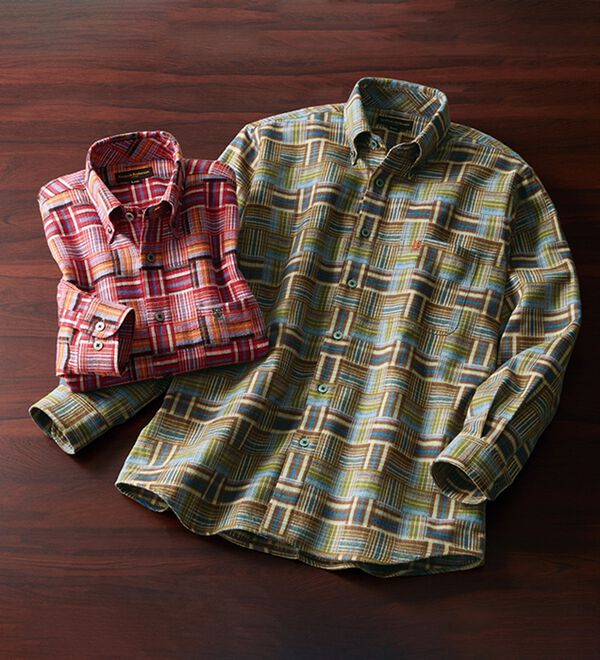 「日本製極撰！越後のマルチ昼夜織両面起毛シャツ（メンズシャツ）」｜詳細画像