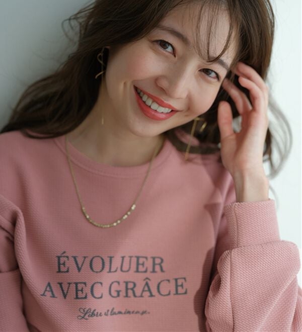 BELLUNA（ベルーナ）の「【快適Ｌａｂ．】裏起毛ジャカード素材ロゴワンピース（カットソーワンピース）」｜詳細画像