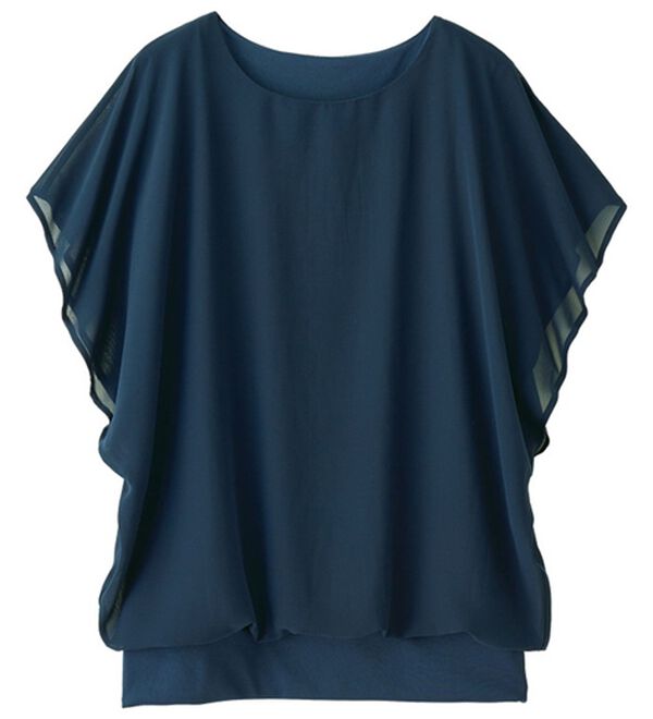 RANAN（ラナン）の「シフォン使いふんわり袖プルオーバー（カットソー）」｜詳細画像