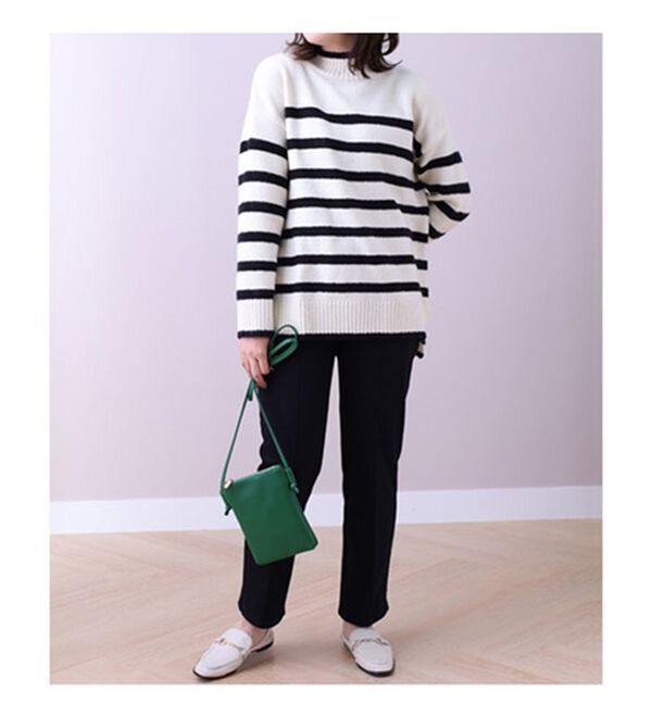 BELLUNA（ベルーナ）の「シアバター加工裏ベロア美脚フレアーパンツ（フルレングスパンツ）」｜詳細画像