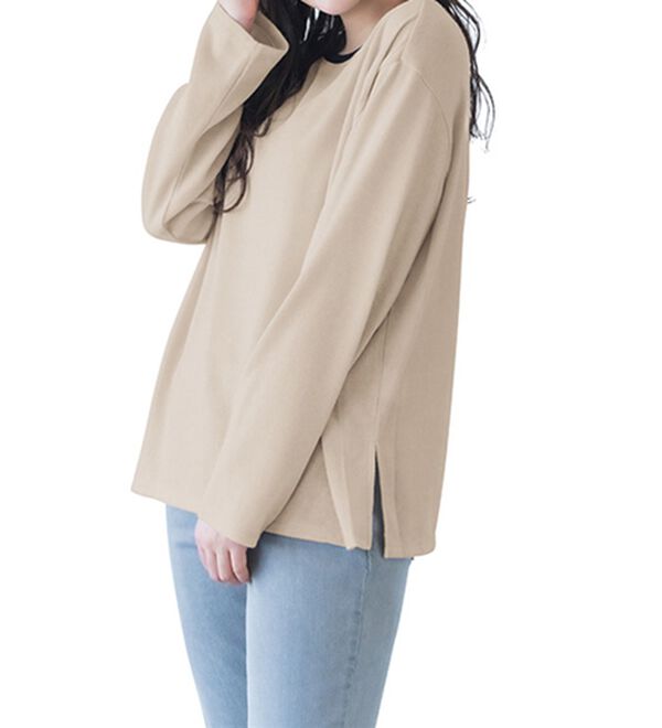 RANAN（ラナン）の「配色使いニットソープルオーバー（カットソー）」｜詳細画像