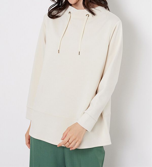 BELLUNA（ベルーナ）の「ワイドネック切替デザインプルオーバー（カットソー）」｜詳細画像