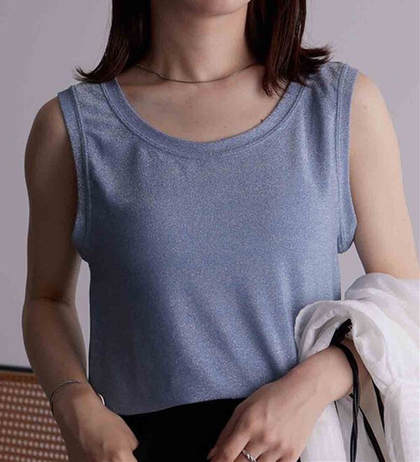 RANAN（ラナン）の「ひんやり！ラメタンクトップ（タンクトップ・キャミソール）」｜詳細画像