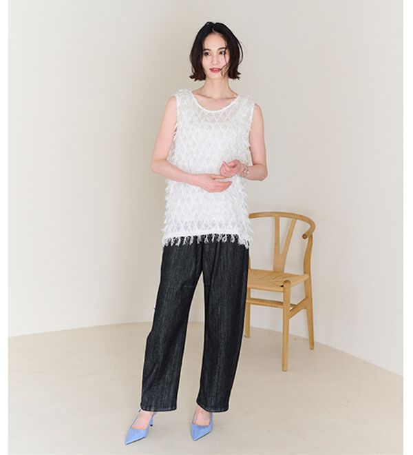 RANAN（ラナン）の「カットジャカードブラウス（ブラウス）」｜詳細画像