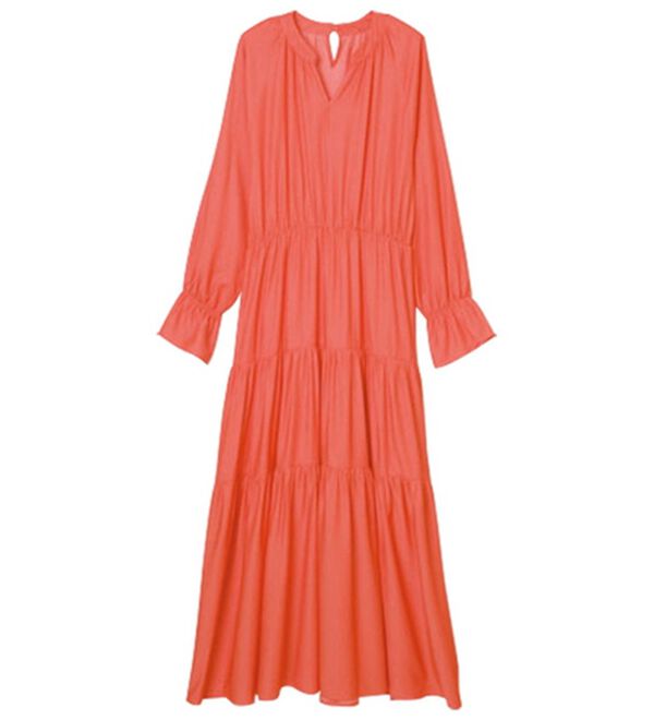 RANAN（ラナン）の「シャンブレーカラーワンピース（その他ワンピース）」｜オレンジ