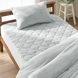 iellio（イエリオ）の「ふわふわフランネル素材の敷きパッド一体型ボックスシーツ＜あったか＞（ボックスシーツ・ベッドシーツ）」｜グレー