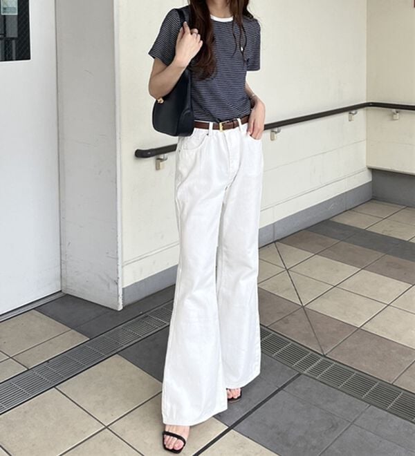 GeeRA（ジーラ）の「ボーダー配色Ｔシャツ（カットソー）」｜詳細画像