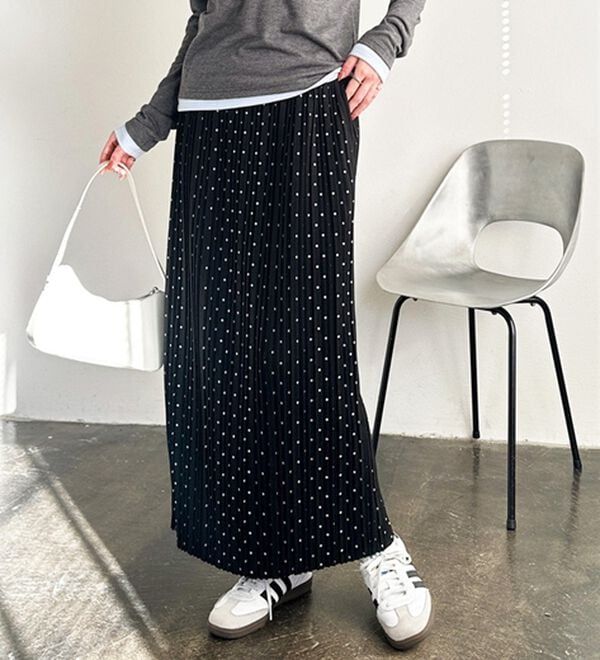 GeeRA（ジーラ）の「セルフカットプリーツナロースカート（ロングスカート）」｜詳細画像