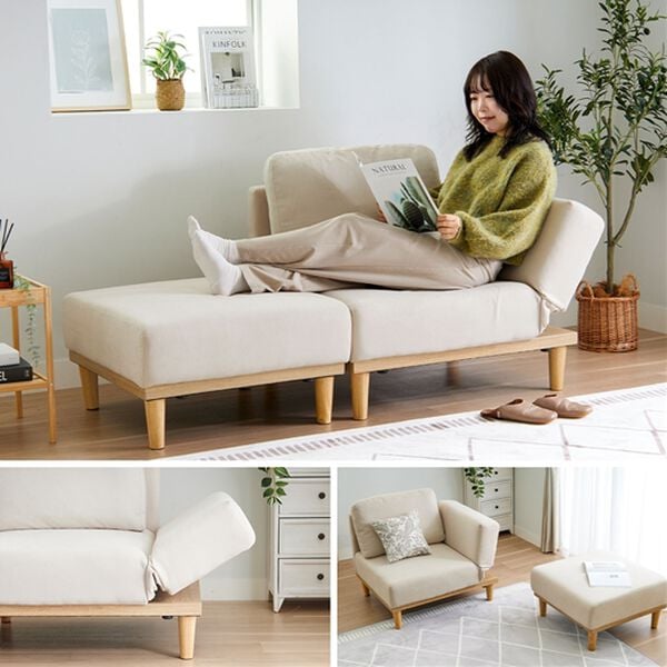 iellio（イエリオ）の「リクライニング付カウチソファＮｏｒｅｅ（ソファ）」｜詳細画像