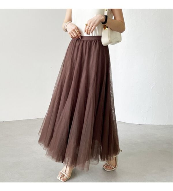 GeeRA（ジーラ）の「フレアーチュールロングスカート（ロングスカート）」｜詳細画像