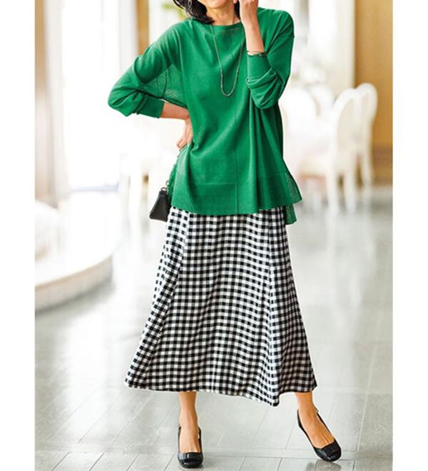 BELLUNA（ベルーナ）の「ふわり軽やかレーヨン素材フレアスカート（ロングスカート）」｜詳細画像